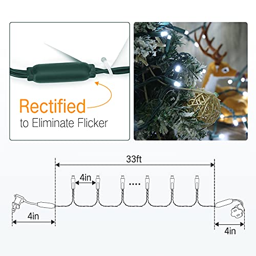 5MM Wide Angle Christmas Lights Cool White