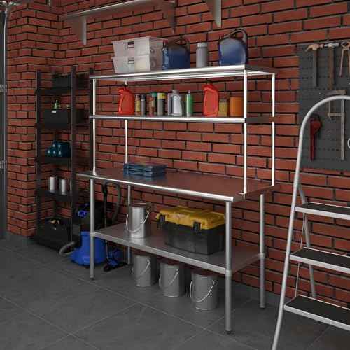 60 Inch Double Tier Overshelf