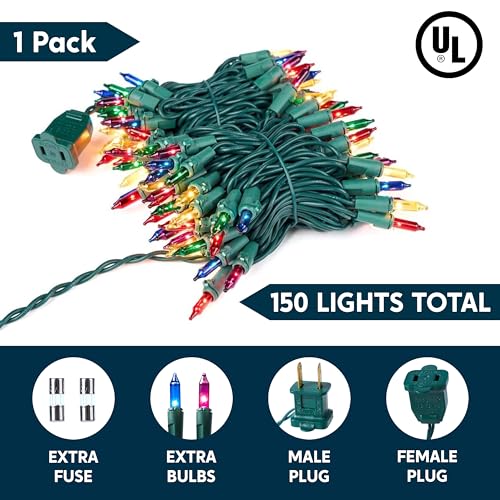Multicolor Christmas String Lights (150 Count)