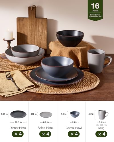 Venus Dinnerware Sets with Mugs (16 Count)