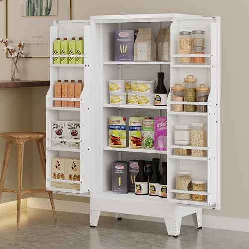Metal Kitchen Pantry Storage Cabinet