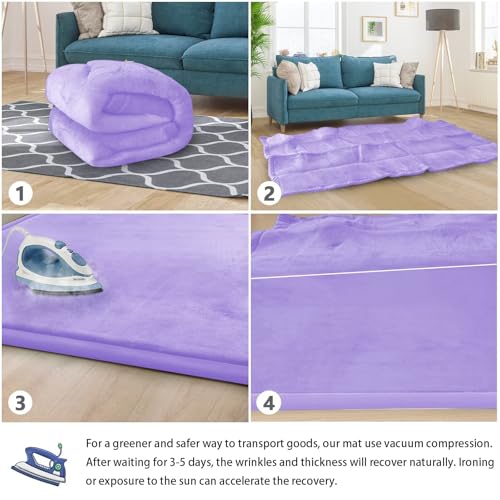 Baby Play Mat for Floor Nursery Muscle Mat Area Rug Playroom Rug 59x79" Elastic Foam 1.3" Thick Crawling Mat for Babies