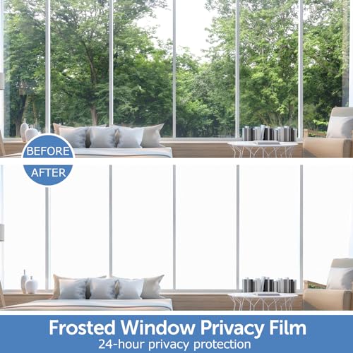 Frosted Window Privacy Film (48.3 Sq Ft)