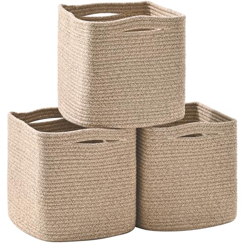 13 Inch Cube Closet Storage Bins 13x13x13 in (3 Count)