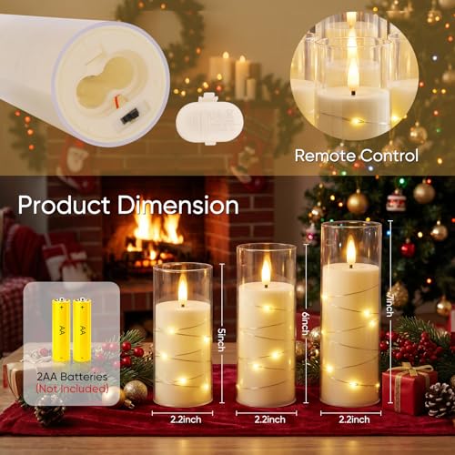 Flameless Candles with Remote Timer (9 Count)