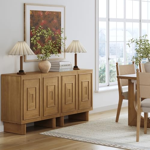 Austin Mid Century Modern Kitchen Cabinet (2 Count)