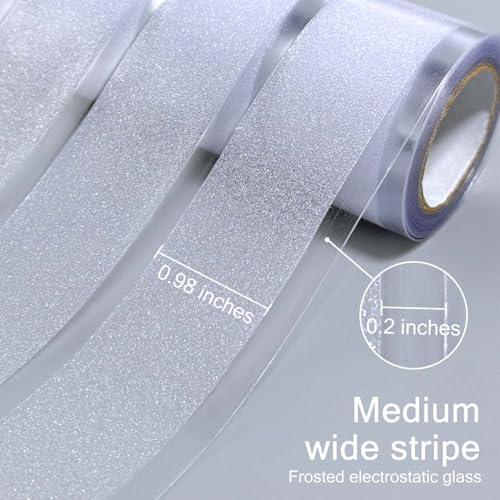 Window Privacy Film Striped with Tools (14.35 Sq Ft)