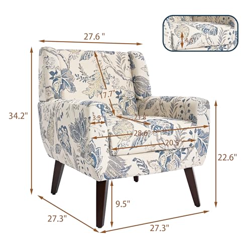 Floral Accent Chairs Set of 2 (2 Count)