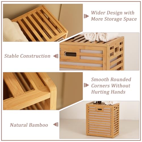 Tilt Out Laundry Hamper with Shelf