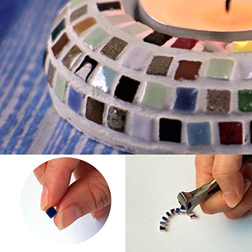 1000 Moroccan Handmade Mini Tiles for DIY Mosaic Artwork Home Decoration 5mm 0.19inch Lemon (1000 Count)