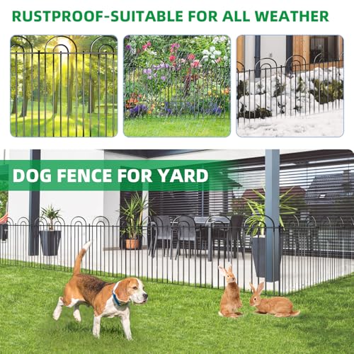 15 Panels No Dig Decorative Garden Fence