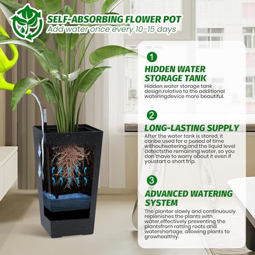 22.5" Tall Planters Set of 2 (2 Count)