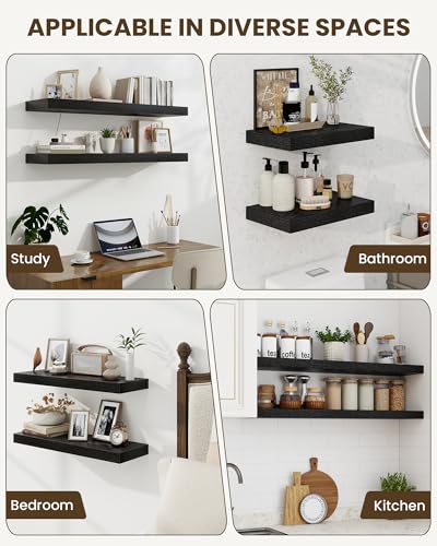 40" Floating Shelves for Wall (2 Count)