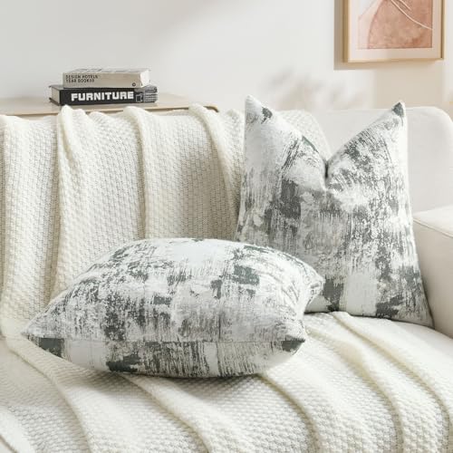Pack of 2 Faux Cashmere Throw Pillow Covers 18x18 Inch (2 Count)