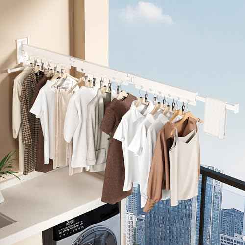 Wall Mounted Collapsible Clothes Drying Rack
