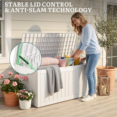 100 Gallon Large Outdoor Deck Box