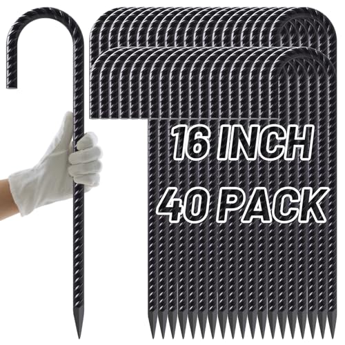 J Hook Rebar Stakes 16 Inch (40 Count)
