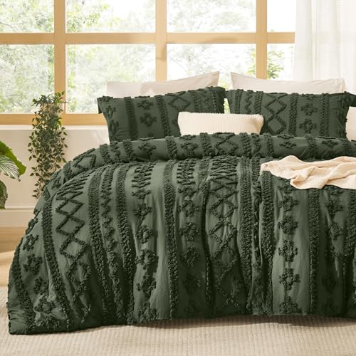 Tufted Boho Comforter Set King Size