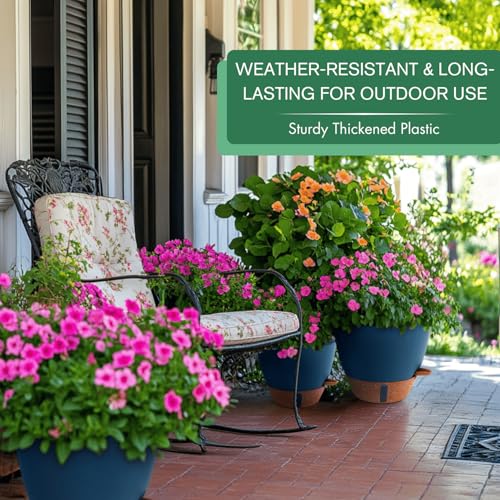 2 Pack 10 inch Plant Pots (2 Count)