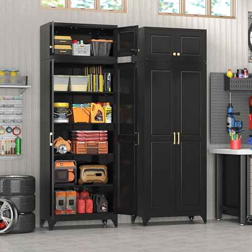 90" Tall Metal Storage Cabinet