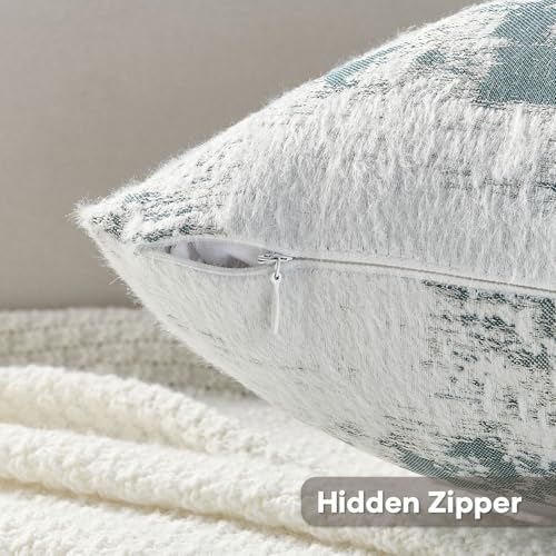 Pack of 2 Faux Cashmere Throw Pillow Covers 16x16 Inch (2 Count)