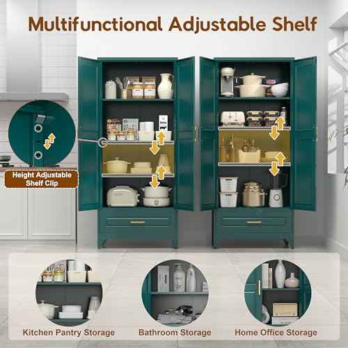 75" Kitchen Pantry Cabinet