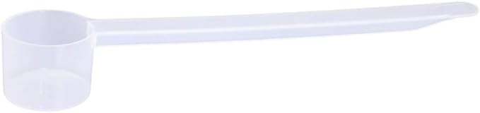 Plastic Measuring Scoop, 1/2 Tablespoon (7.5 cc | 1.5 tsp | 7.5 mL) Long Handle Spoons for Powders, Granules, Coffee, Pet Food, Baking Supplies, Protein and Other Dry Goods, BPA Free (Set of 1)
