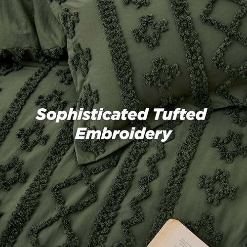 Tufted Boho Comforter Set California King