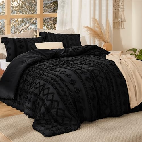 Tufted Boho Comforter Set King Size