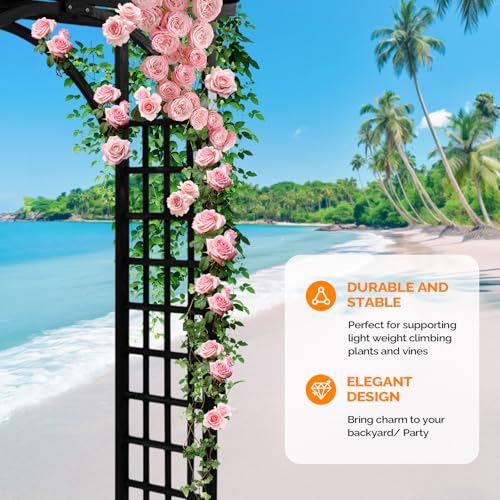 85in Wooden Arbor Garden Arch