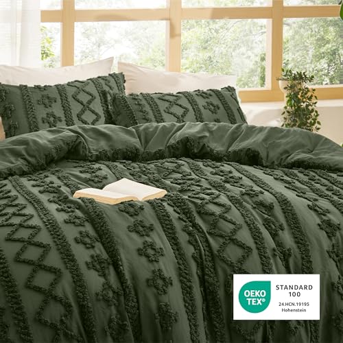 Tufted Boho Comforter Set Oversized King