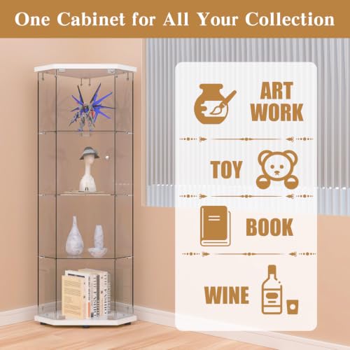 5 Corner Glass Display Cabinet