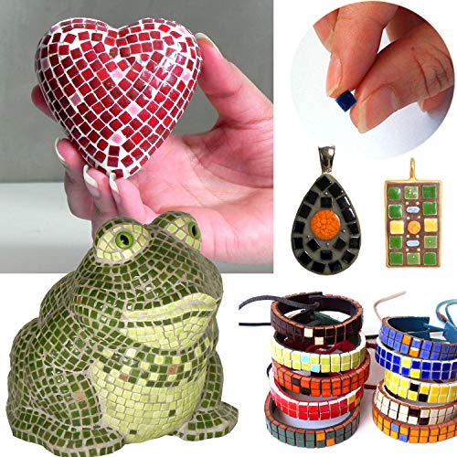 1000 Moroccan Handmade Mini Tiles for DIY Mosaic Artwork Home Decoration 5mm 0.19inch Lemon (1000 Count)