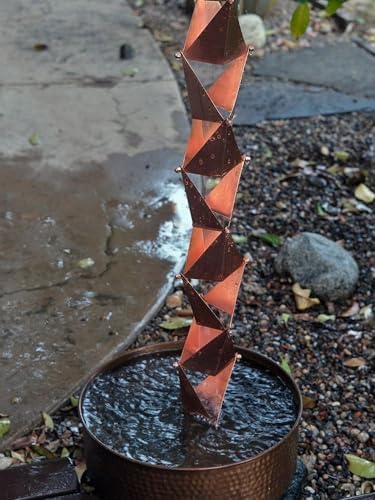 Nutshell Stores Origami Rain Chain - Copper - 20 Feet