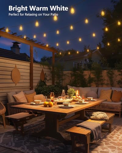 38FT Solar String Lights Outdoor (38 Foot)