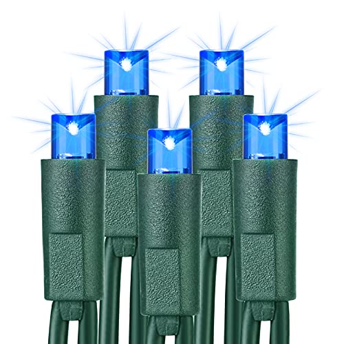 5MM Wide Angle Christmas Lights Blue