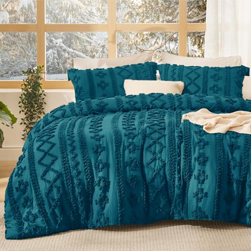 Tufted Boho Comforter Set California King