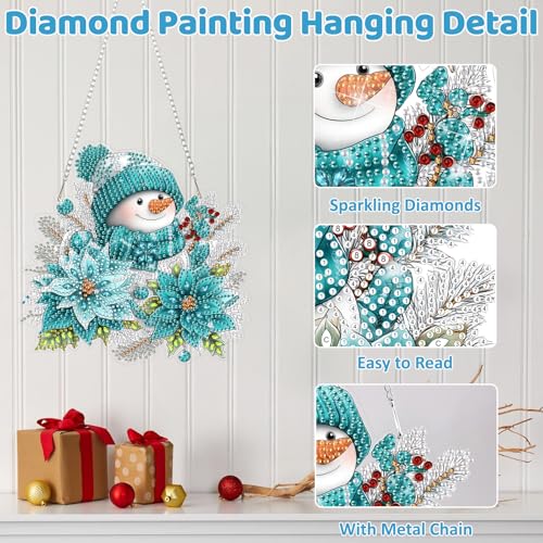 Snowman Diamond Art Hanging Kits for Adult