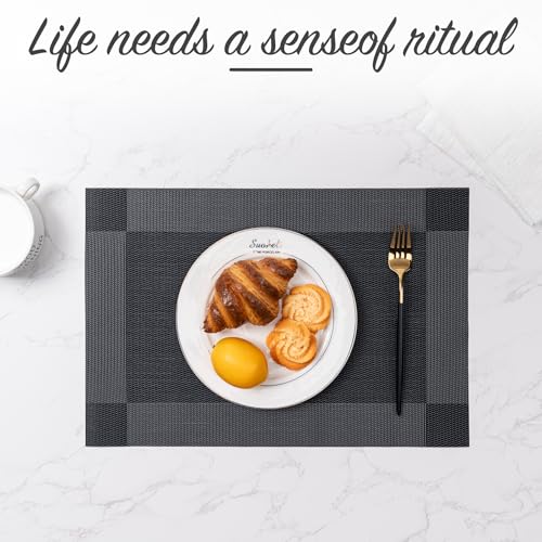 Placemats Set of 6 Washable Indoor (6 Count)