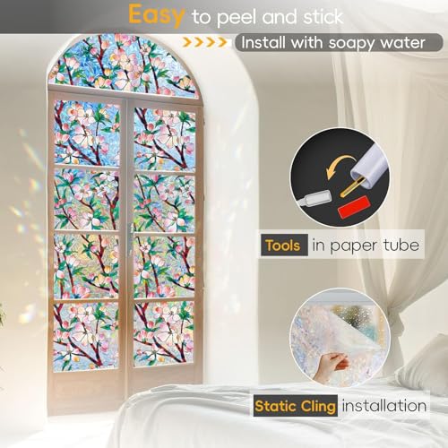 Rainbow Window Privacy Film Decorative