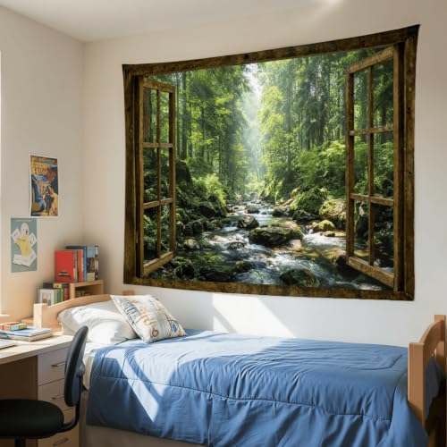 Window Forest Tapestry 80x60 Inch