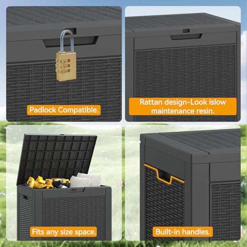 31 Gallon Outdoor Storage Box 2 Pack All