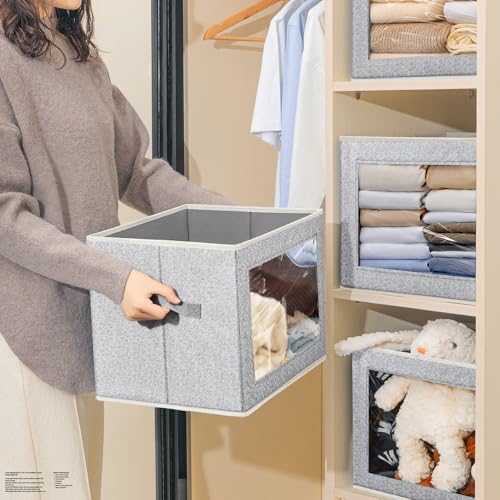 Storage Bins with Lids (6 Count)