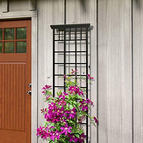 Set of 5 Panacea 82172 Mission Trellises, Black, 78" H Each