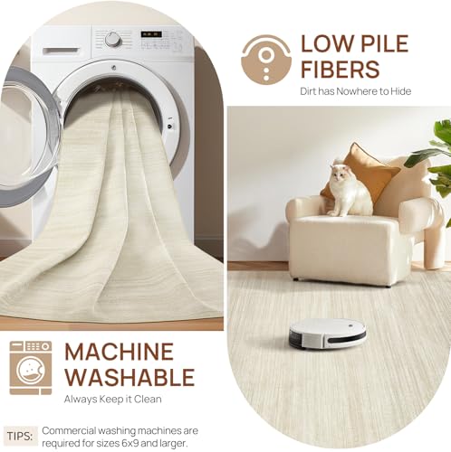 5x7 Washable Area Rug (35 Sq Ft)