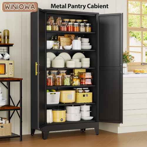 78.7" Tall Metal Pantry Cabinet