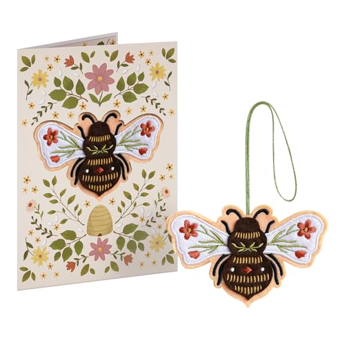 Everyday Handmade Botanical Bee HeartFelt Charm Card