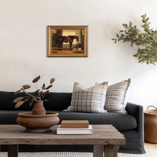 Vintage Gold Framed Wall Art for Home Decor