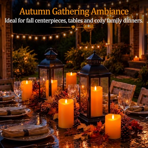 Halloween Orange Waterproof LED Candles