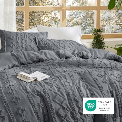 Tufted Boho Comforter Set California King Size